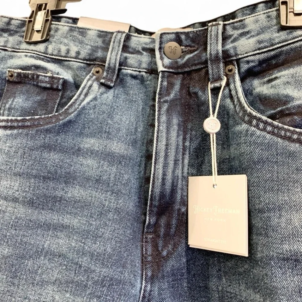 Hickey Freeman New York Men's Blue Denim‎ Jeans Straight Fit 30X32 Mid Rise